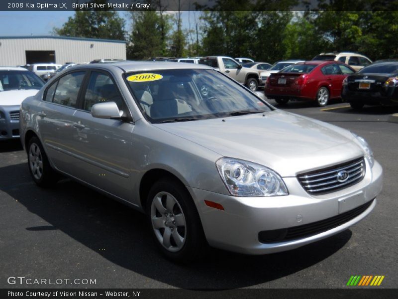 Bright Silver Metallic / Gray 2008 Kia Optima LX