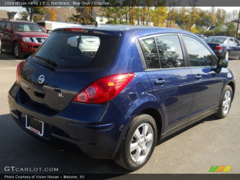 Blue Onyx / Charcoal 2009 Nissan Versa 1.8 SL Hatchback