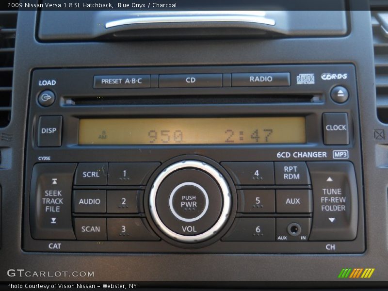 Blue Onyx / Charcoal 2009 Nissan Versa 1.8 SL Hatchback