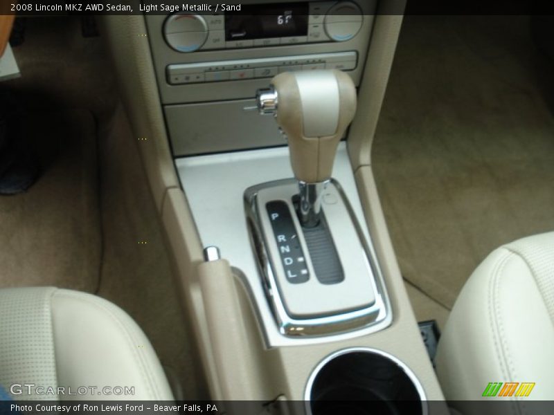 Light Sage Metallic / Sand 2008 Lincoln MKZ AWD Sedan