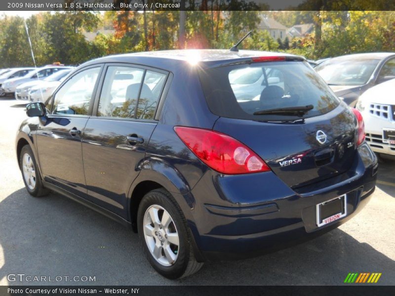 Blue Onyx / Charcoal 2009 Nissan Versa 1.8 SL Hatchback