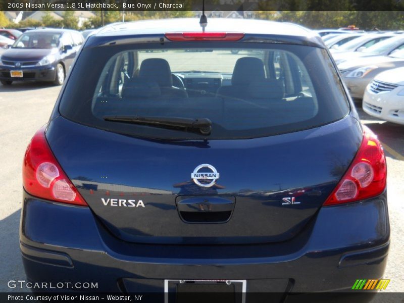 Blue Onyx / Charcoal 2009 Nissan Versa 1.8 SL Hatchback
