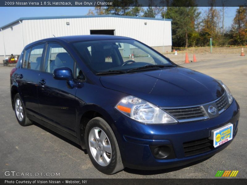 Blue Onyx / Charcoal 2009 Nissan Versa 1.8 SL Hatchback