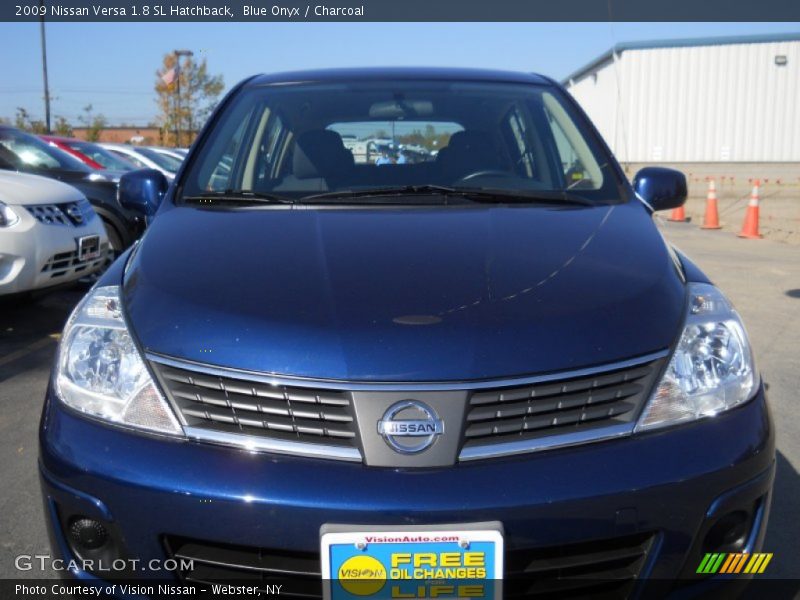 Blue Onyx / Charcoal 2009 Nissan Versa 1.8 SL Hatchback