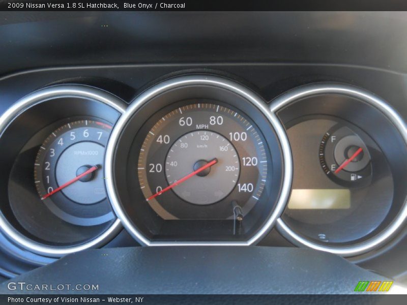 Blue Onyx / Charcoal 2009 Nissan Versa 1.8 SL Hatchback