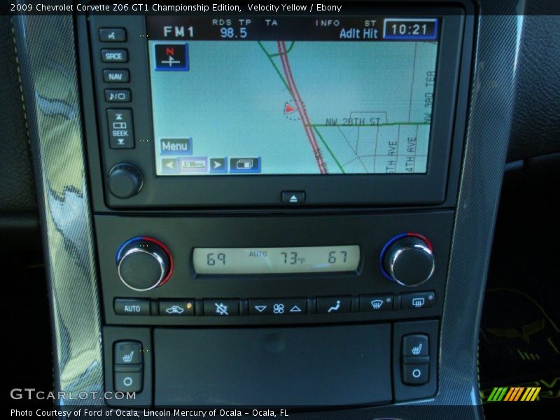 Navigation of 2009 Corvette Z06 GT1 Championship Edition
