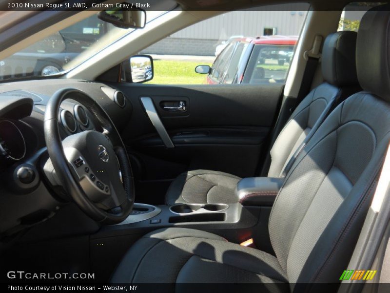 Gotham Gray / Black 2010 Nissan Rogue SL AWD