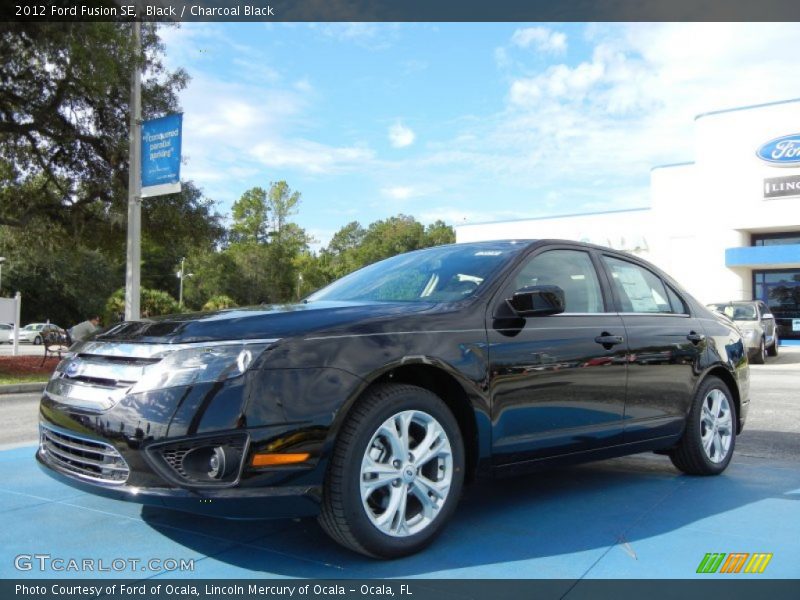 Black / Charcoal Black 2012 Ford Fusion SE