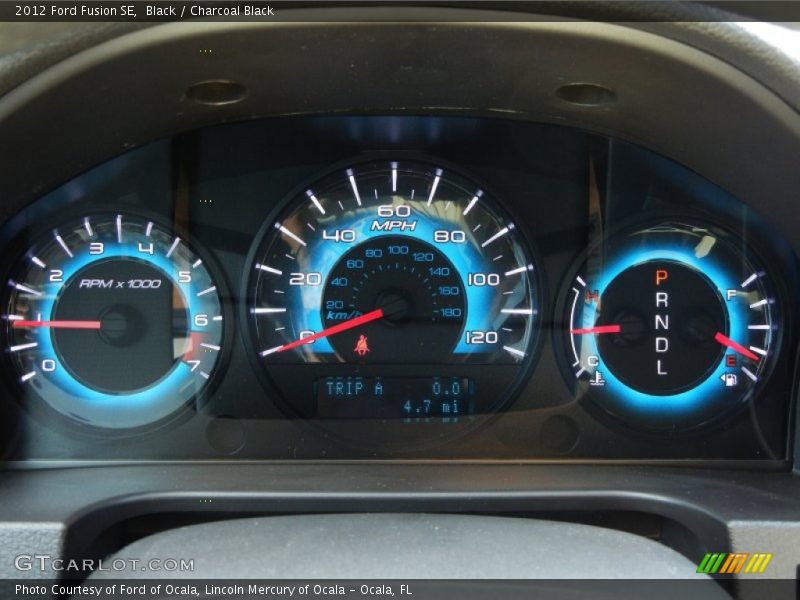 Black / Charcoal Black 2012 Ford Fusion SE