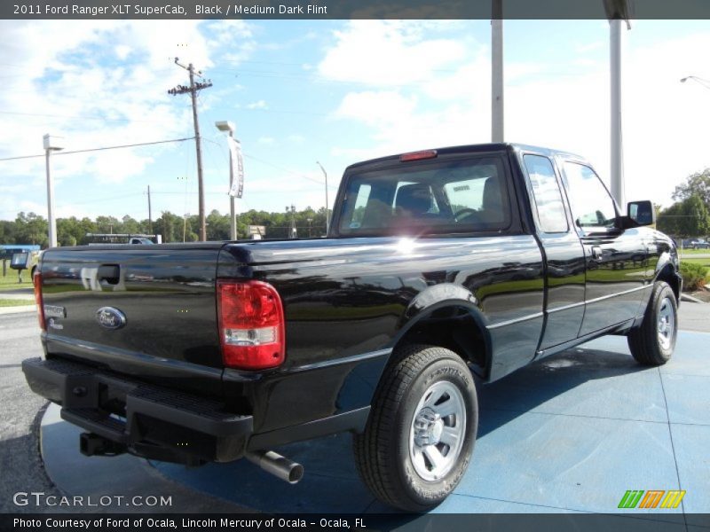 Black / Medium Dark Flint 2011 Ford Ranger XLT SuperCab