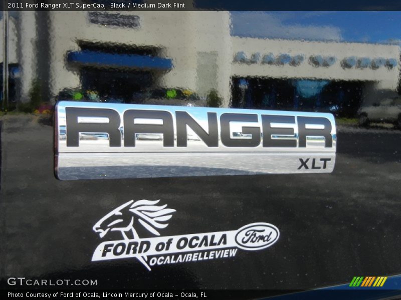 Black / Medium Dark Flint 2011 Ford Ranger XLT SuperCab