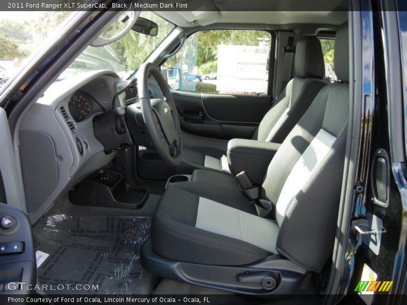 Black / Medium Dark Flint 2011 Ford Ranger XLT SuperCab
