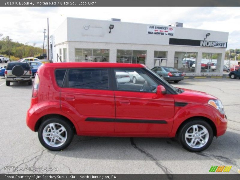 Molten Red / Black Soul Logo Cloth 2010 Kia Soul +