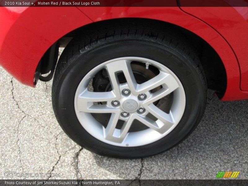 Molten Red / Black Soul Logo Cloth 2010 Kia Soul +