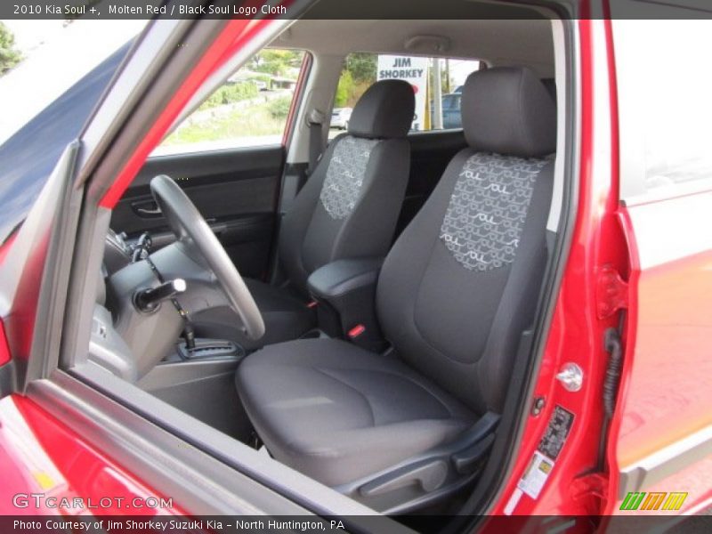 Molten Red / Black Soul Logo Cloth 2010 Kia Soul +