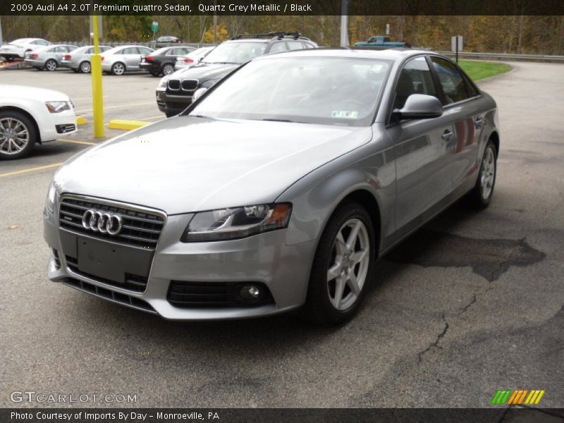 Quartz Grey Metallic / Black 2009 Audi A4 2.0T Premium quattro Sedan
