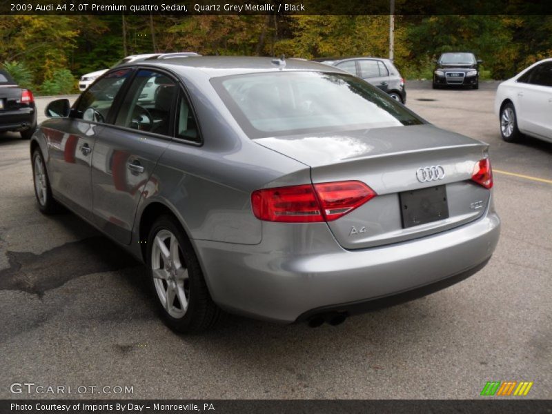 Quartz Grey Metallic / Black 2009 Audi A4 2.0T Premium quattro Sedan
