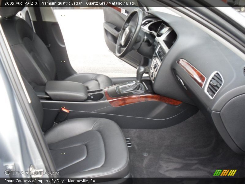 Quartz Grey Metallic / Black 2009 Audi A4 2.0T Premium quattro Sedan