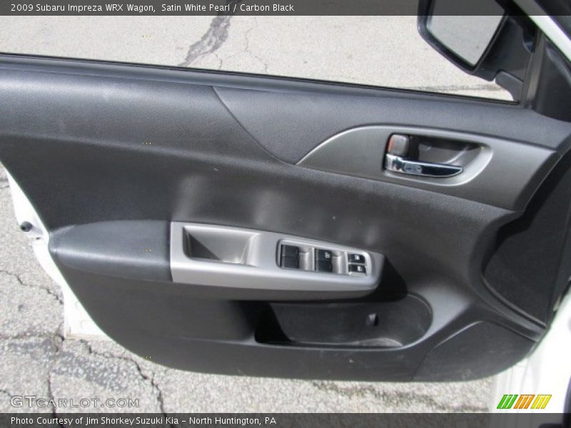 Satin White Pearl / Carbon Black 2009 Subaru Impreza WRX Wagon