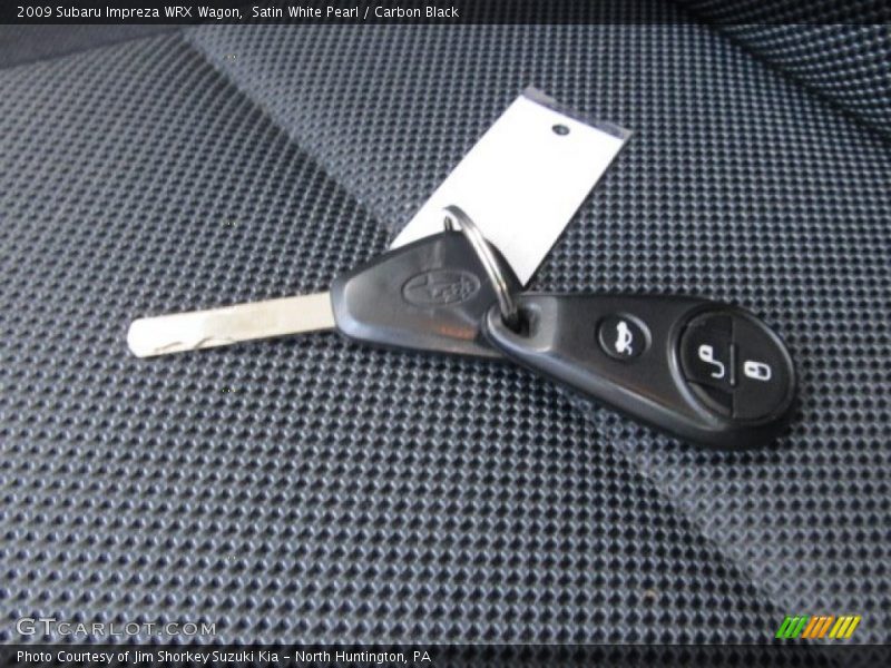 Satin White Pearl / Carbon Black 2009 Subaru Impreza WRX Wagon
