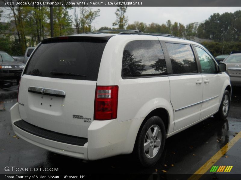 Stone White / Medium Slate Gray/Light Shale 2010 Dodge Grand Caravan SXT