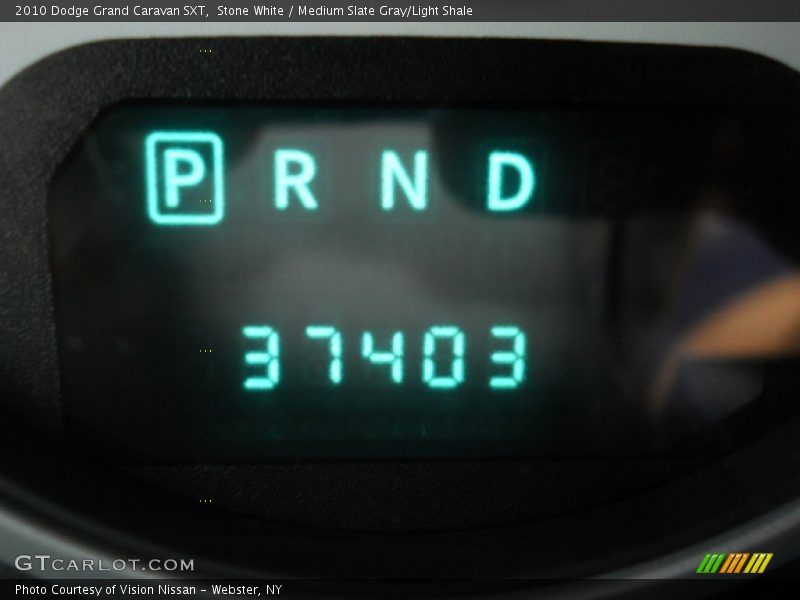 Stone White / Medium Slate Gray/Light Shale 2010 Dodge Grand Caravan SXT