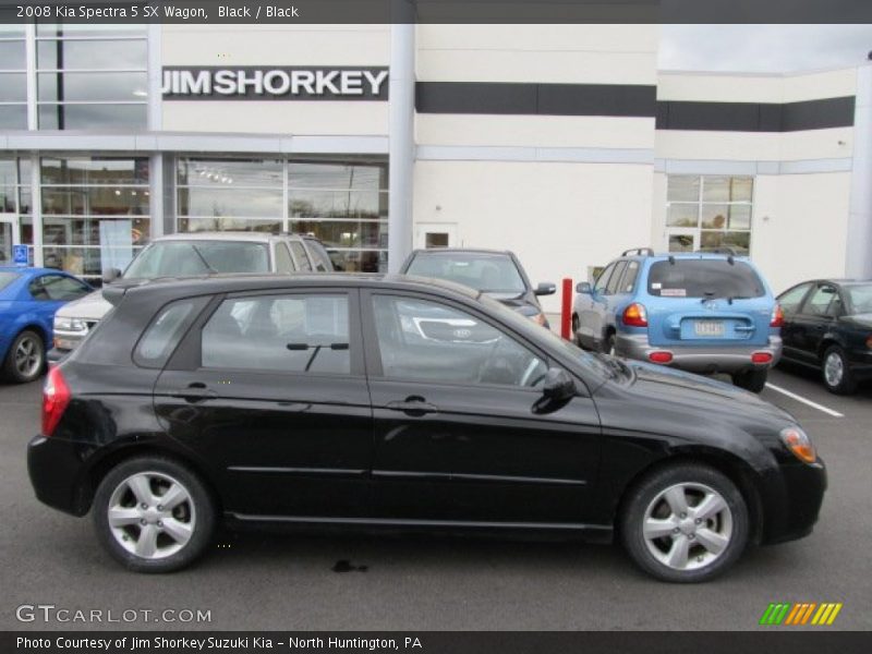Black / Black 2008 Kia Spectra 5 SX Wagon