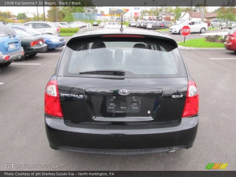 Black / Black 2008 Kia Spectra 5 SX Wagon