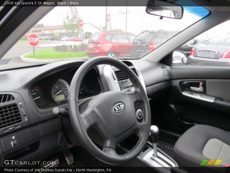 Black / Black 2008 Kia Spectra 5 SX Wagon
