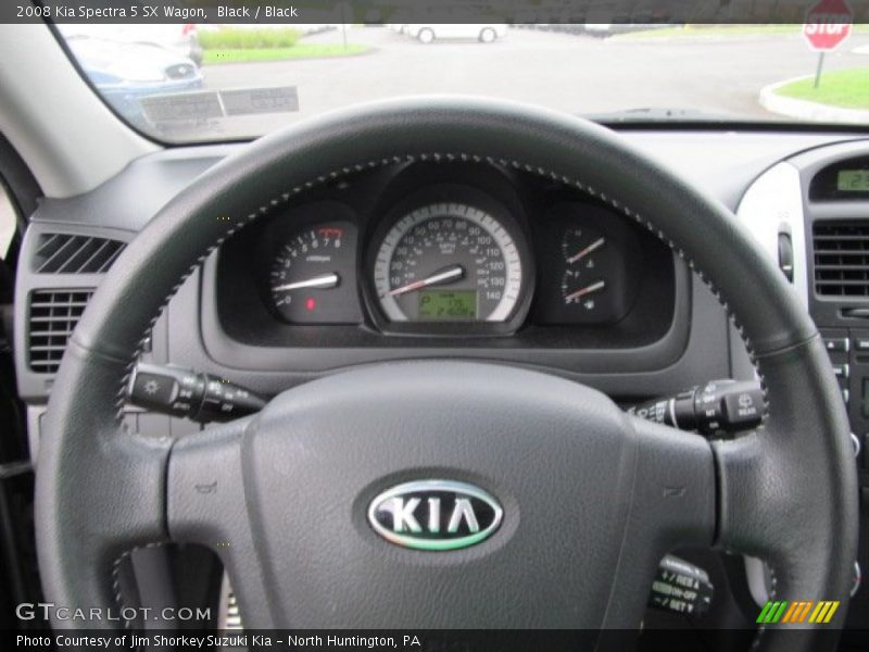 Black / Black 2008 Kia Spectra 5 SX Wagon
