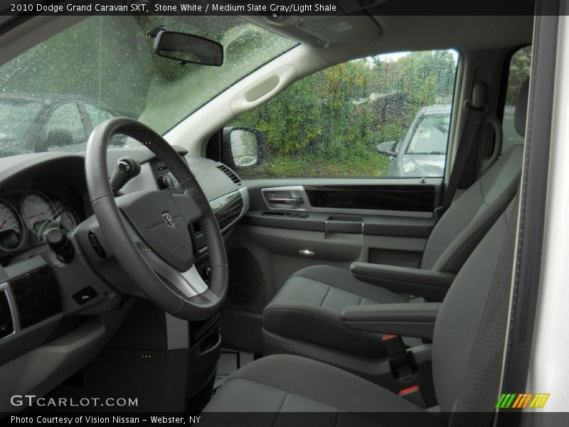 Stone White / Medium Slate Gray/Light Shale 2010 Dodge Grand Caravan SXT