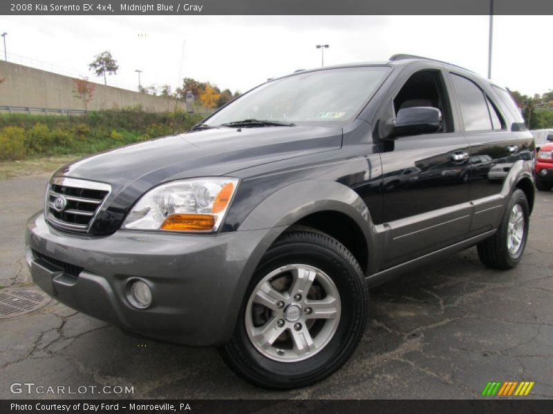 Midnight Blue / Gray 2008 Kia Sorento EX 4x4