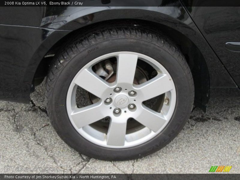 Ebony Black / Gray 2008 Kia Optima LX V6