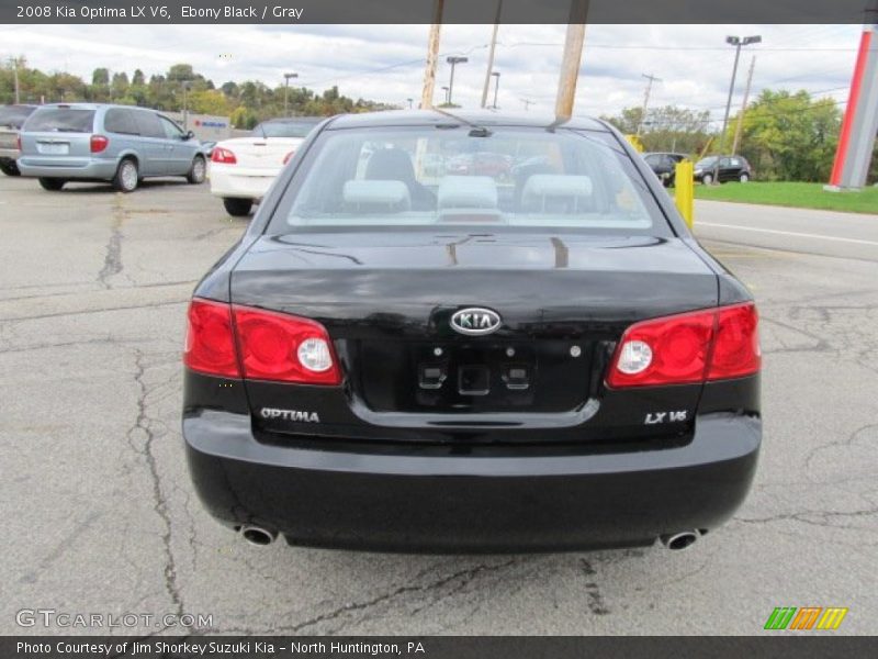 Ebony Black / Gray 2008 Kia Optima LX V6