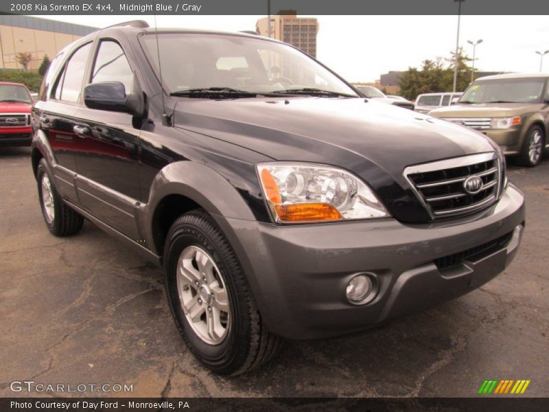 Midnight Blue / Gray 2008 Kia Sorento EX 4x4