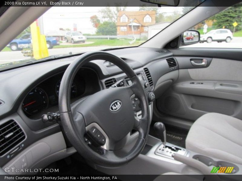 Ebony Black / Gray 2008 Kia Optima LX V6