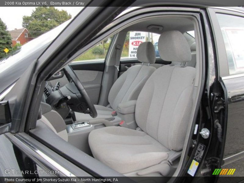 Ebony Black / Gray 2008 Kia Optima LX V6