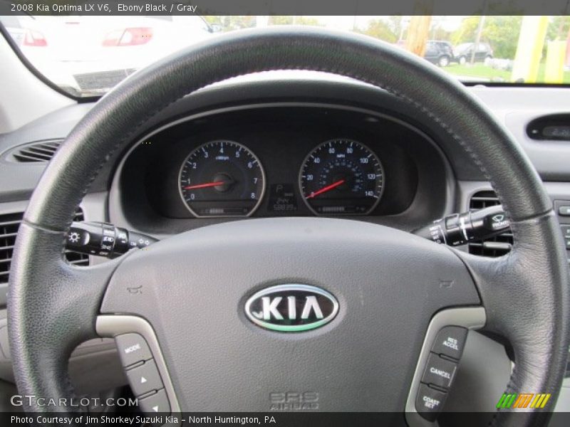 Ebony Black / Gray 2008 Kia Optima LX V6
