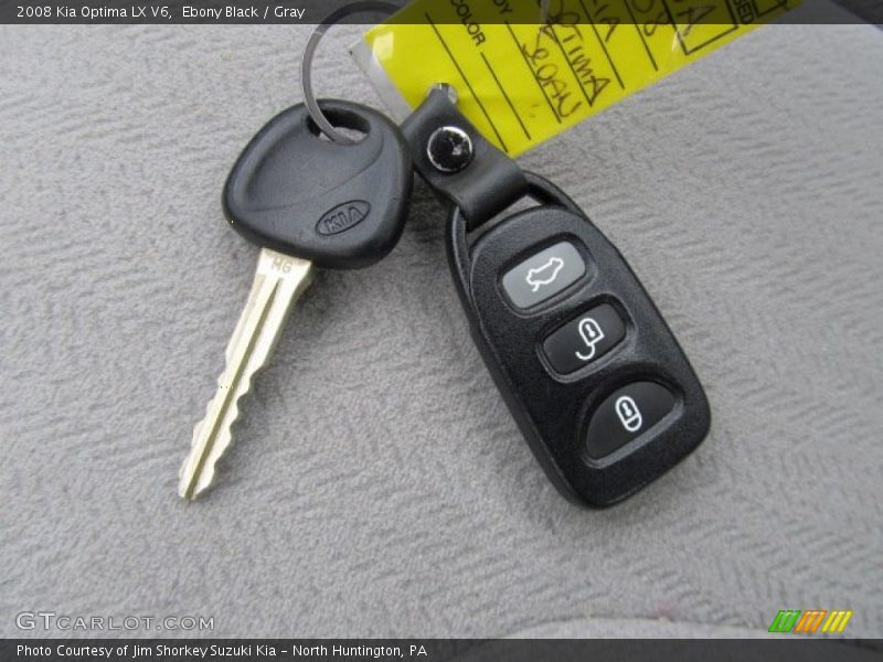 Ebony Black / Gray 2008 Kia Optima LX V6