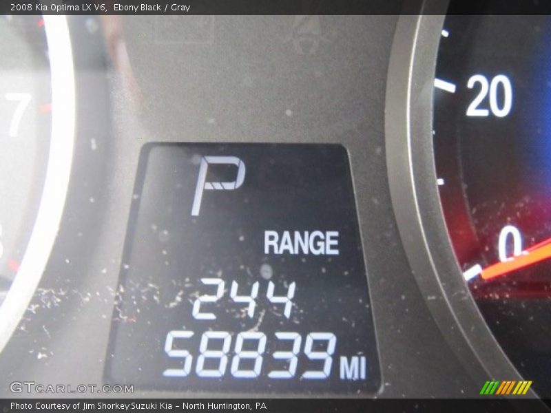 Ebony Black / Gray 2008 Kia Optima LX V6