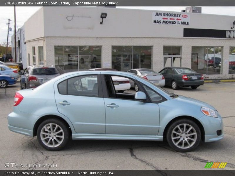 Vapor Blue Metallic / Black 2009 Suzuki SX4 Touring Sport Sedan