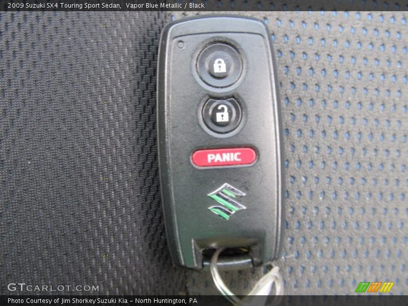 Vapor Blue Metallic / Black 2009 Suzuki SX4 Touring Sport Sedan