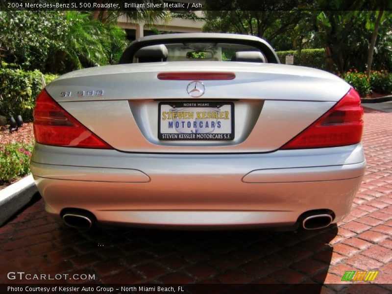 Brilliant Silver Metallic / Ash 2004 Mercedes-Benz SL 500 Roadster