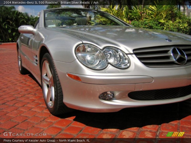 Brilliant Silver Metallic / Ash 2004 Mercedes-Benz SL 500 Roadster