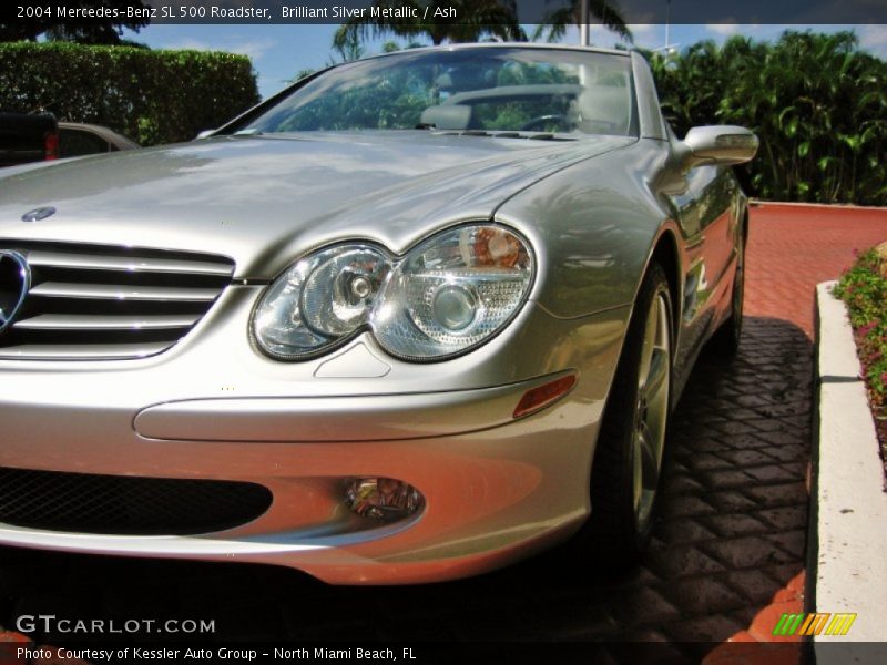 Brilliant Silver Metallic / Ash 2004 Mercedes-Benz SL 500 Roadster