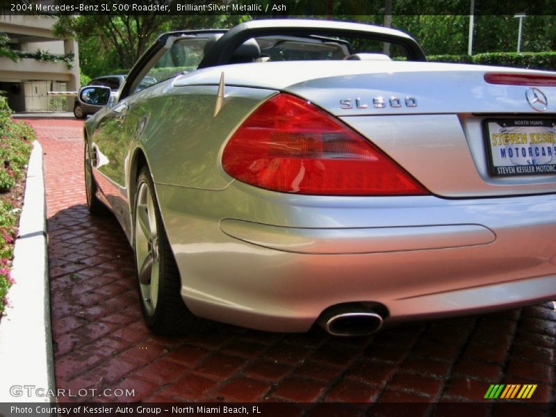 Brilliant Silver Metallic / Ash 2004 Mercedes-Benz SL 500 Roadster