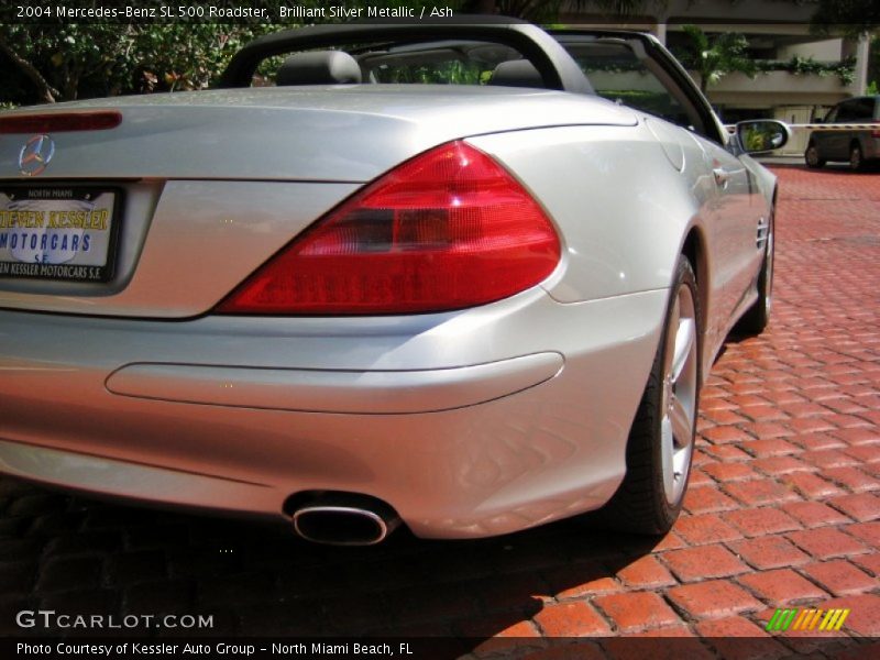 Brilliant Silver Metallic / Ash 2004 Mercedes-Benz SL 500 Roadster