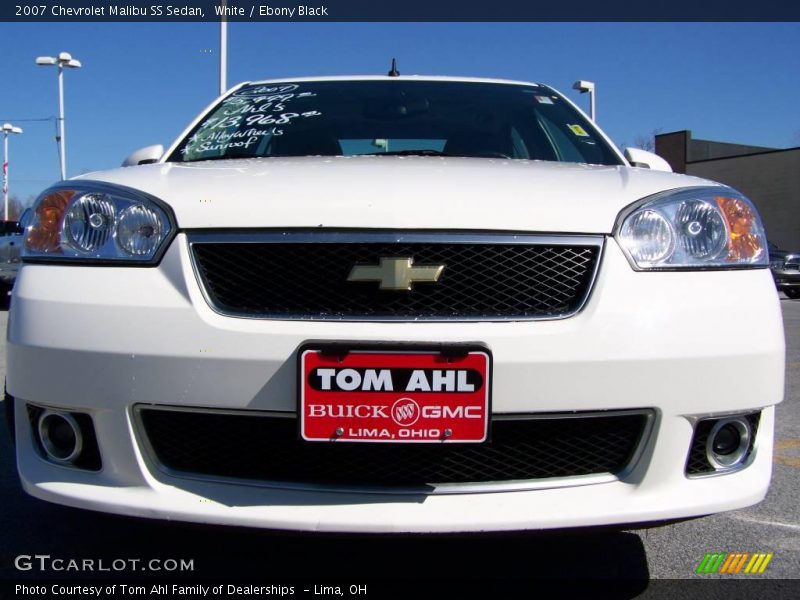 White / Ebony Black 2007 Chevrolet Malibu SS Sedan