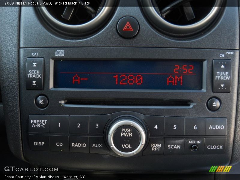 Wicked Black / Black 2009 Nissan Rogue S AWD