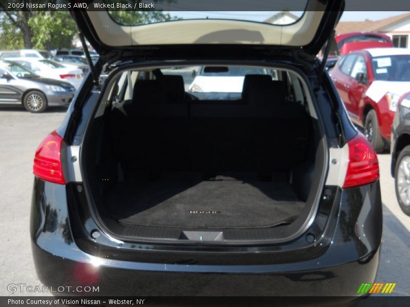 Wicked Black / Black 2009 Nissan Rogue S AWD